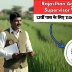 Rajasthan Agriculture Supervisor Vacancy 2026 – 12वीं पास के लिए 1100 सरकारी नौकरी